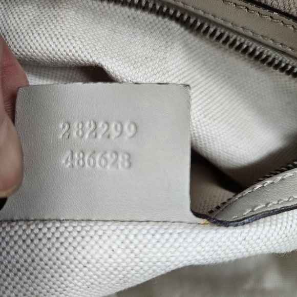 Auth Gucci GG Monogram Scarlett Studs Convertible Satchel handbag - Picture 11 of 12